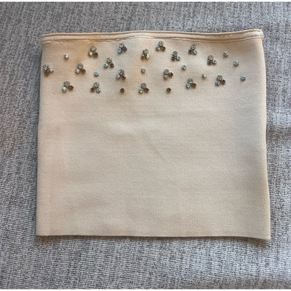 Zara Strapless Rhinestone Top - Picture 3 of 4